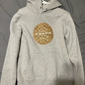 Heather Grey Coach hoodie